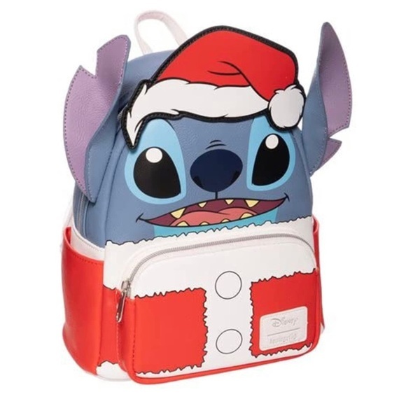 Loungefly Lilo & Stitch Holiday Santa Stitch Mini Backpack - EE Exclusive - Picture 3 of 9